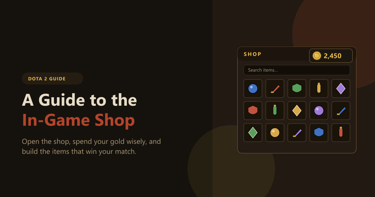 A Guide to the Dota 2 In-Game Shop (2026)