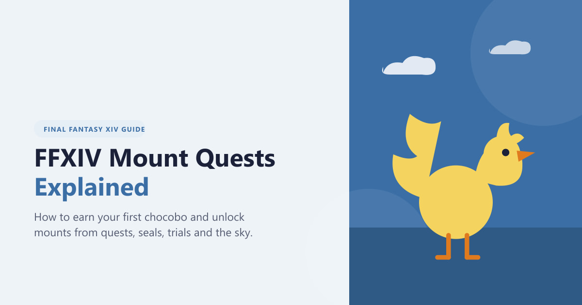 FFXIV Mount Quests Explained (2026 Guide)