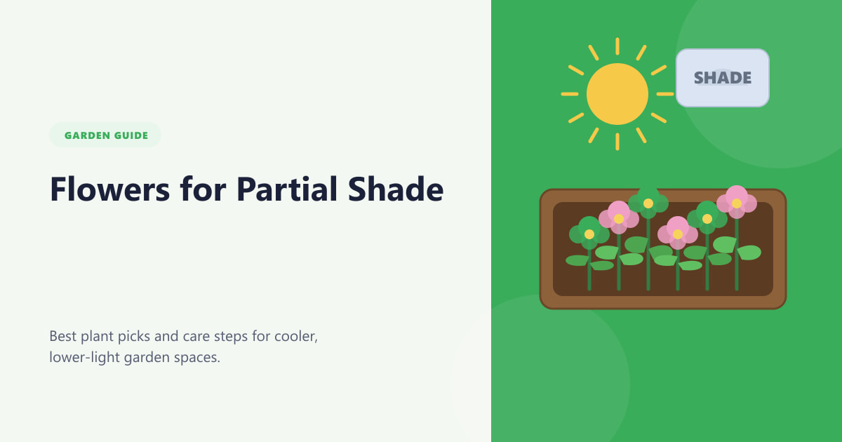 Flowers for Partial Shade Guide