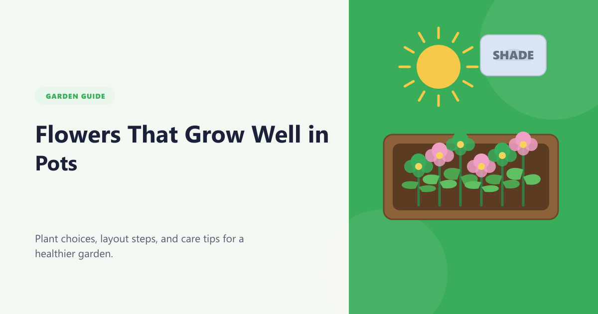 Flowers That Grow Well in Pots Guide
