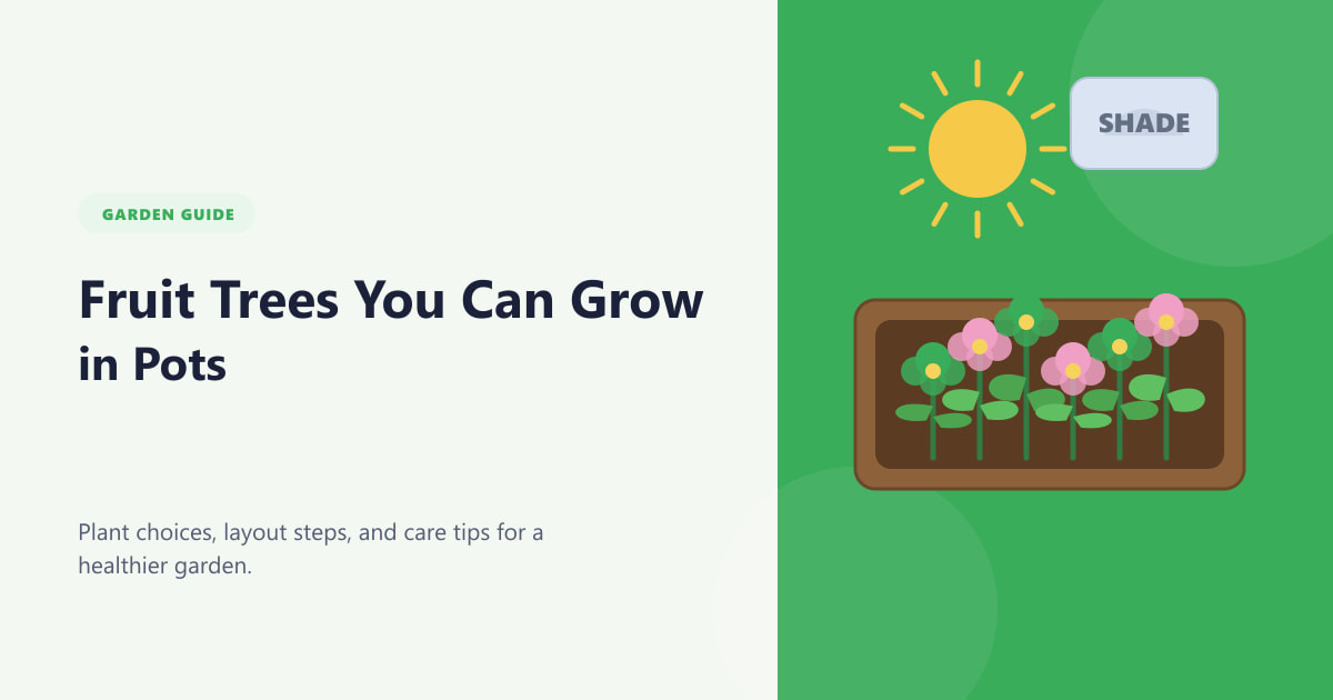 Guide des arbres fruitiers que vous pouvez cultiver en pot