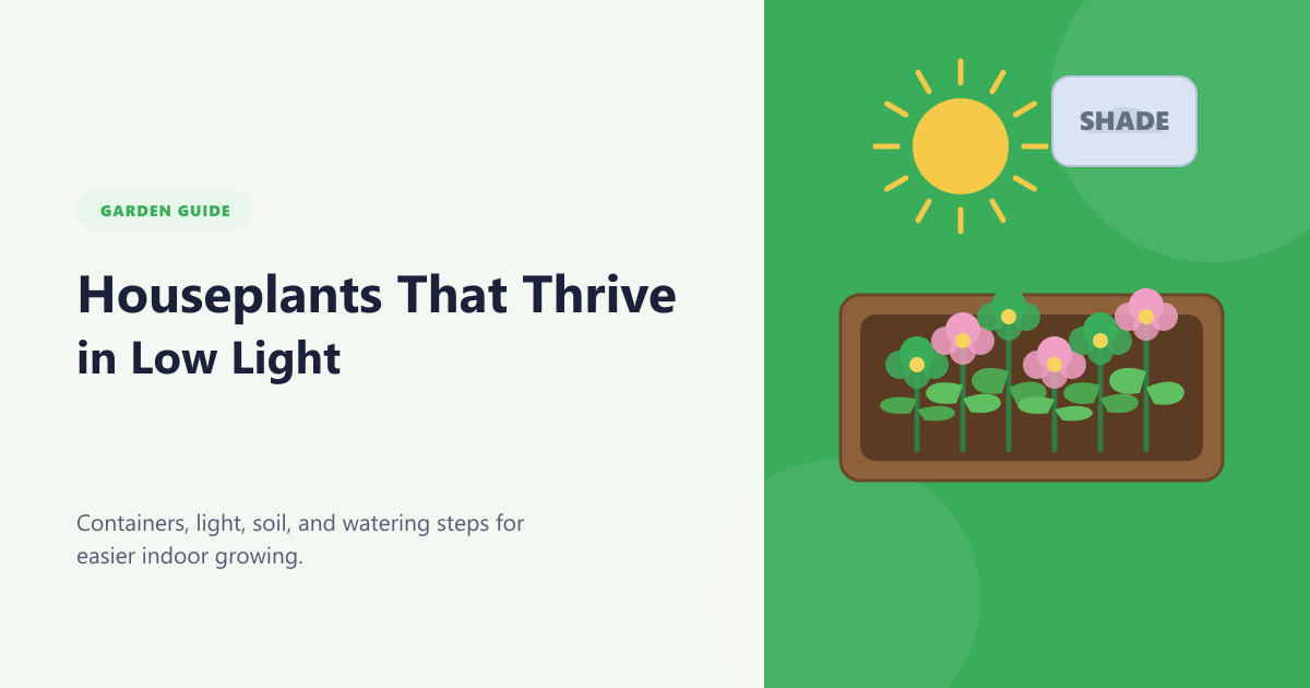 Houseplants That Thrive in Low Light Guide