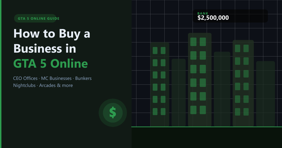 How to Buy a Business in GTA 5 Online (2026 Guide)