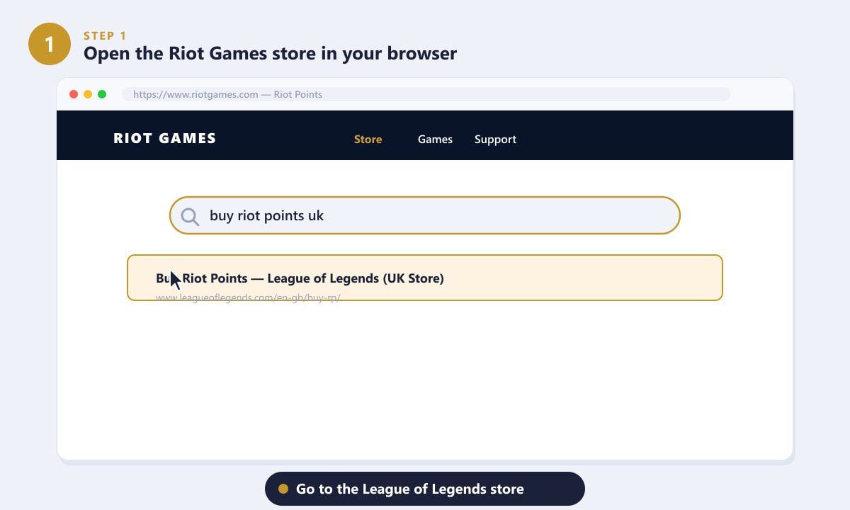 Opening the League of Legends UK store to buy Riot Points