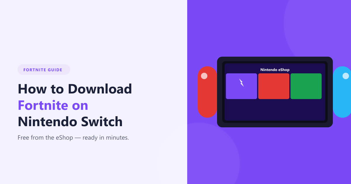 Как скачать Fortnite на Nintendo Switch (2026)
