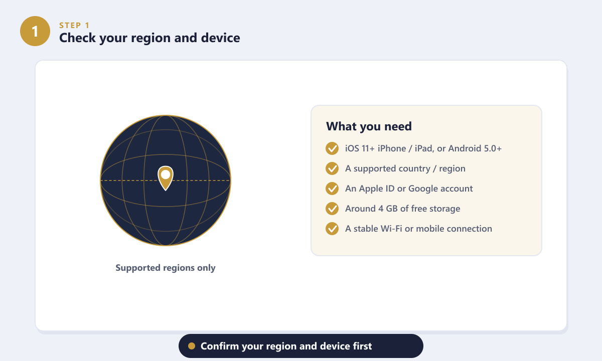 Checking region and device requirements before downloading Honor of Kings globally