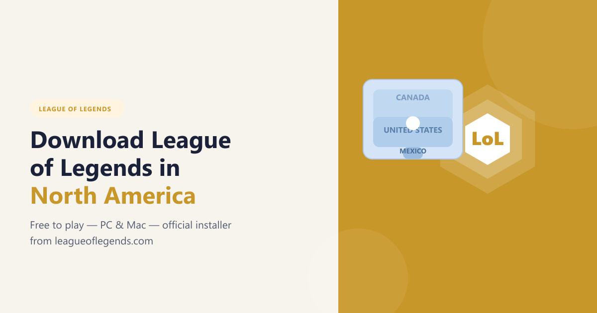 Como baixar League of Legends na América do Norte (2026)
