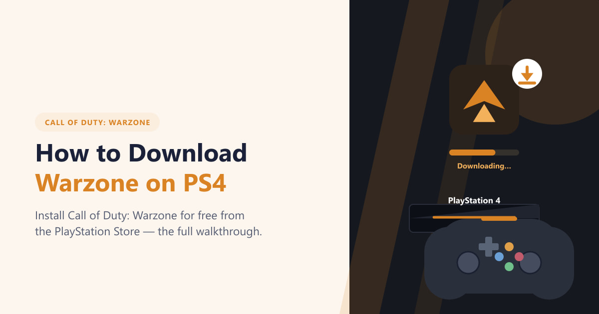 How to Download Warzone on PS4 (2026 Guide)