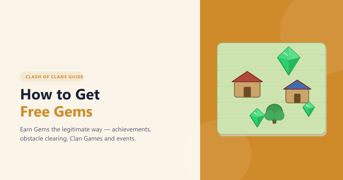 How to Get Free Gems in Clash of Clans (2026)
