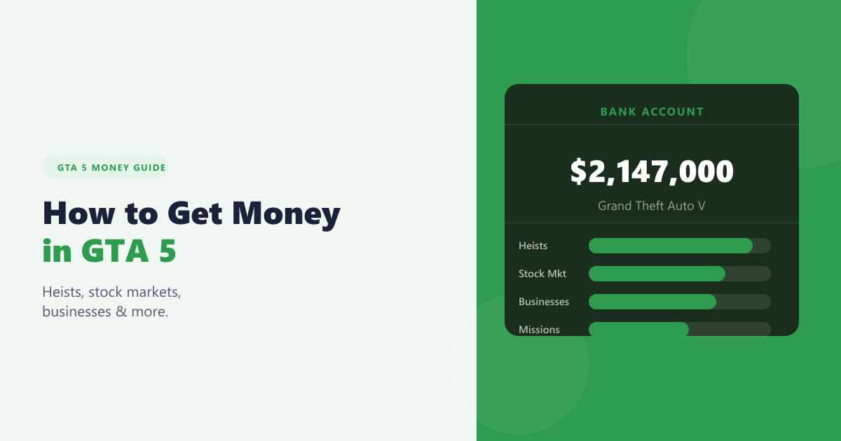 How to Get Money in Grand Theft Auto V (2026 Guide)
