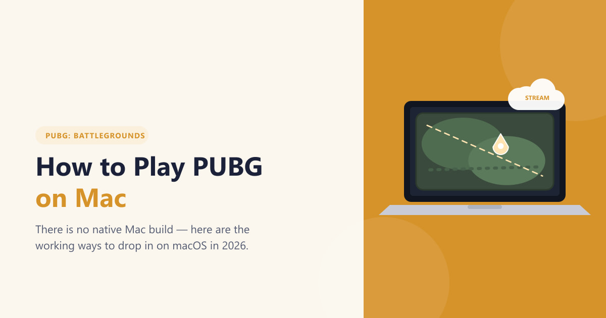 How to Play PUBG on Mac (2026 Guide)
