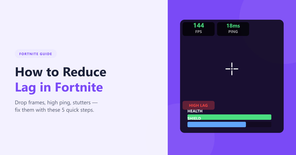 Come ridurre il lag in Fortnite (Guida 2026)
