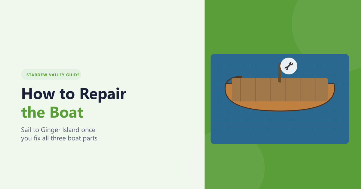 How to Repair the Boat in Stardew Valley (2026 Guide)