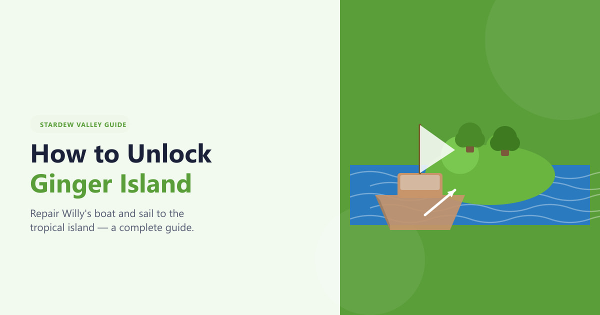 How to Unlock Ginger Island in Stardew Valley (2026)
