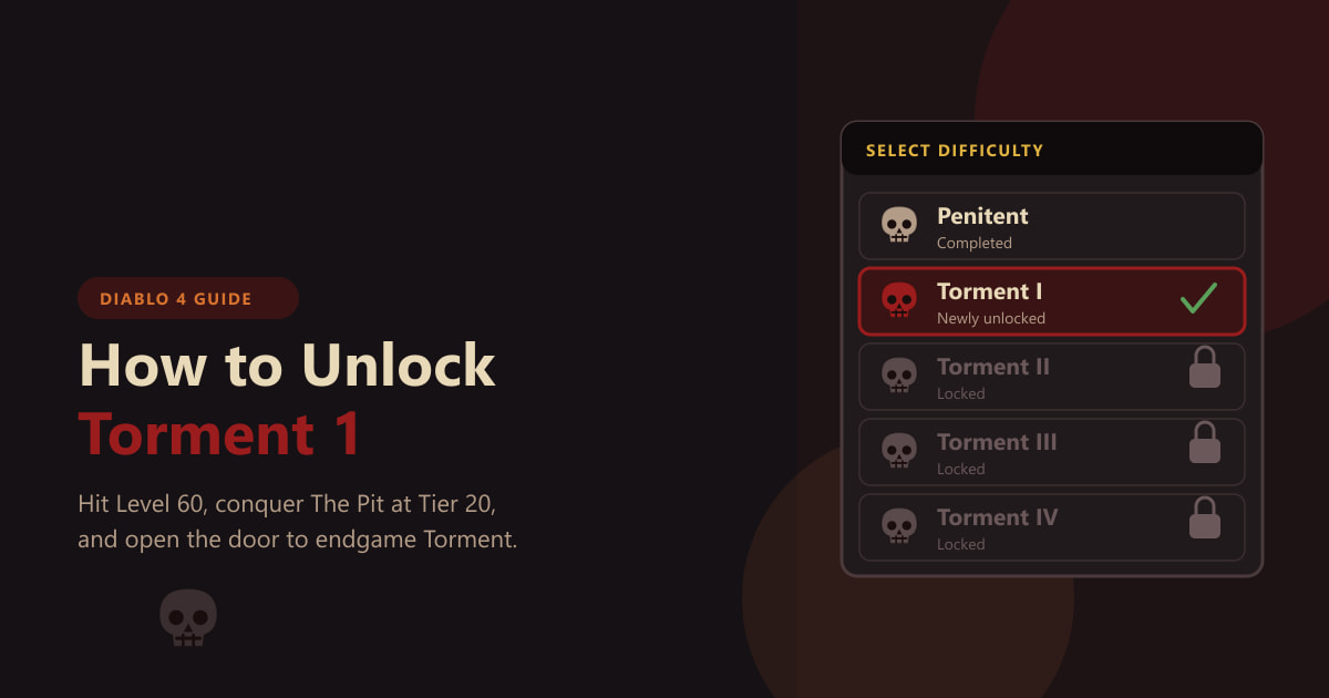 Hoe je Torment 1 in Diablo 4 kunt ontgrendelen (handleiding uit 2026)