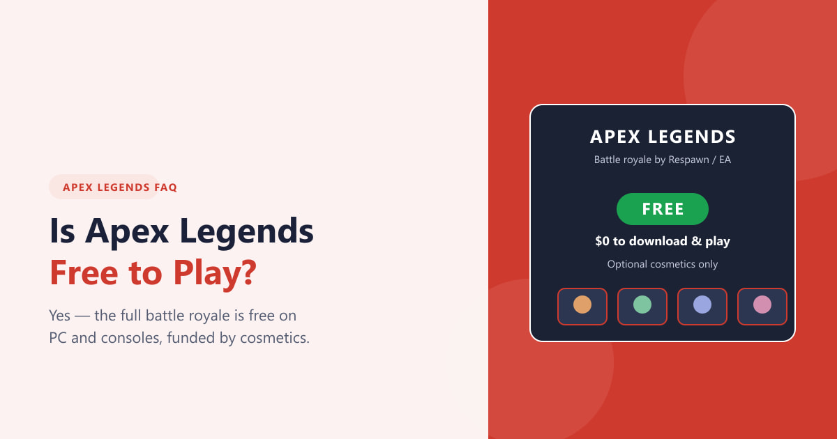 Is Apex Legends Free to Play? (2026 Guide)
