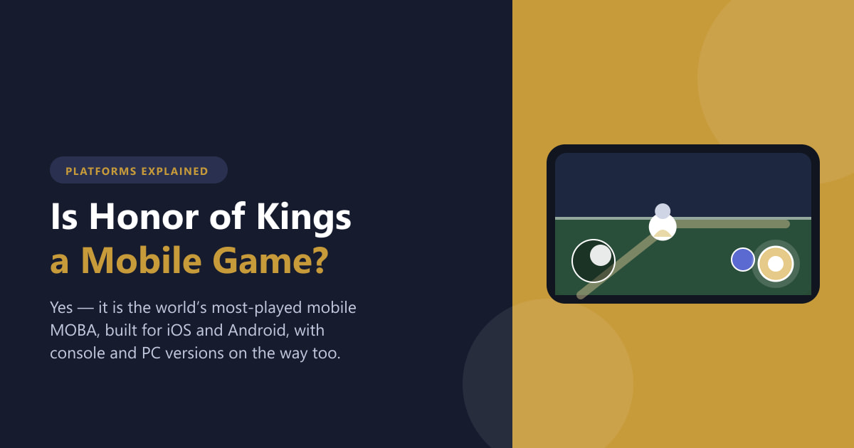 Is Honor of Kings a Mobile Game? (2026)