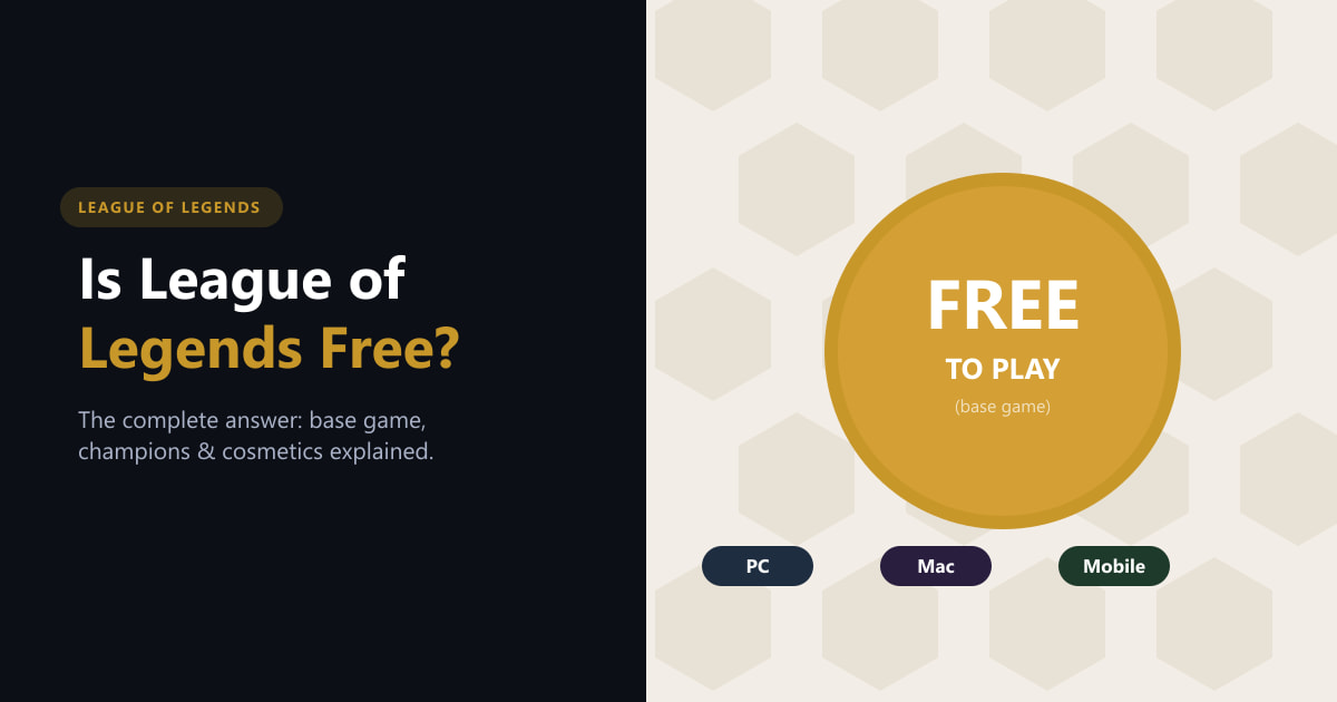 Is League of Legends Free? Full Cost Breakdown (2026)
