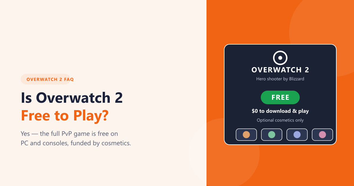 Is Overwatch 2 Free to Play? (2026 Guide)