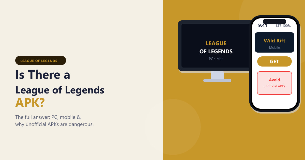 Is There a League of Legends APK? (2026)