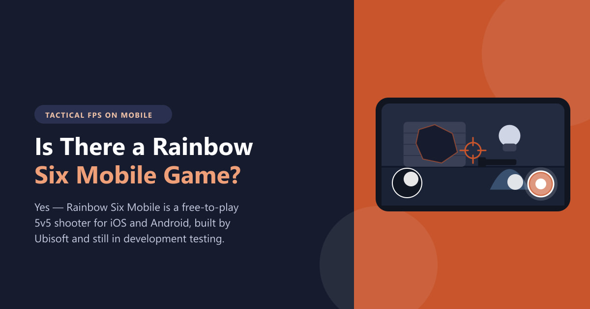 Is There a Rainbow Six Mobile Game? (2026)
