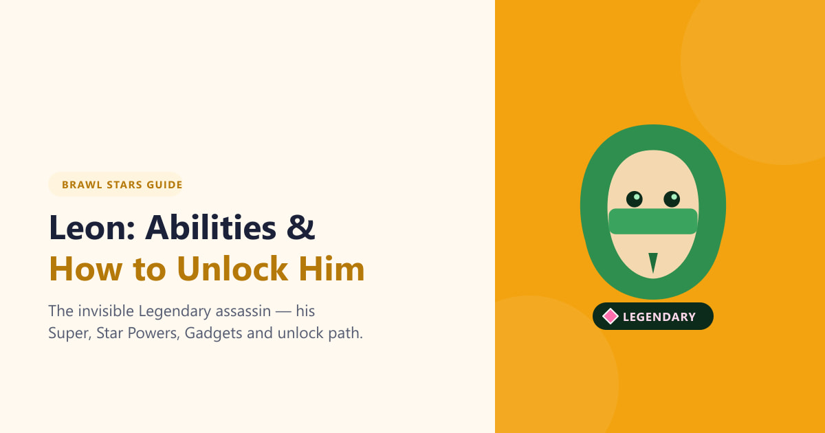 Leon in Brawl Stars: Abilities & How to Unlock Him (2026)