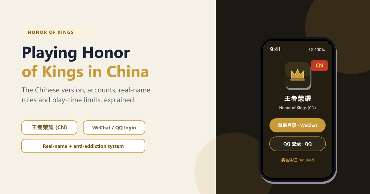 Игра Honor of Kings в Китае: руководство на 2026 год.