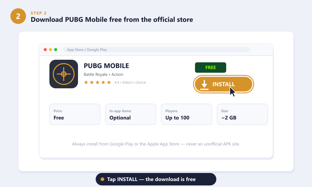 PUBG Mobile kostenlos aus dem offiziellen App Store oder Google Play herunterladen