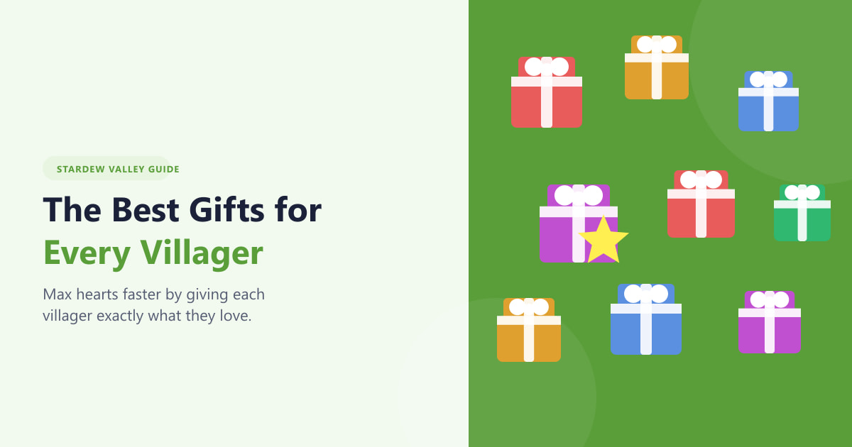 The Best Gifts for Every Villager in Stardew Valley (2026)
