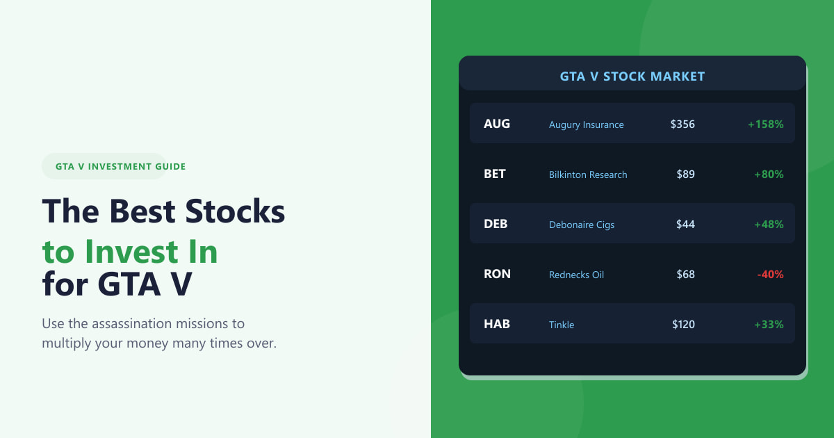 The Best Stocks to Invest In for GTA V (2026 Guide)