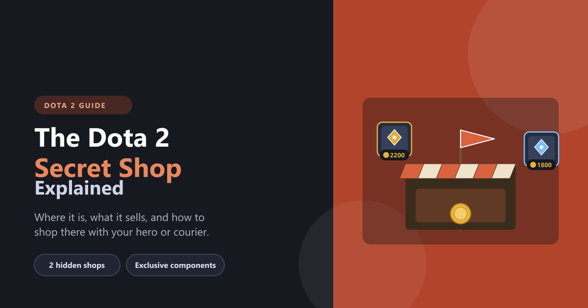 The Dota 2 Secret Shop Explained (2026 Guide)