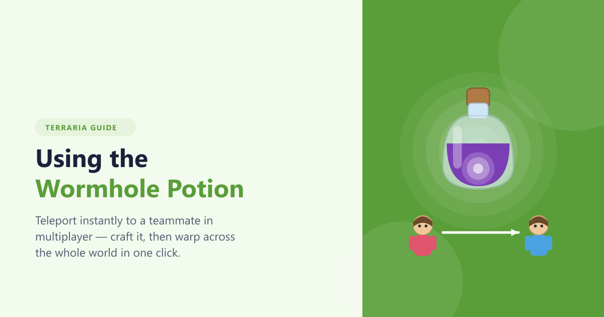 Using the Wormhole Potion in Terraria (2026 Guide)