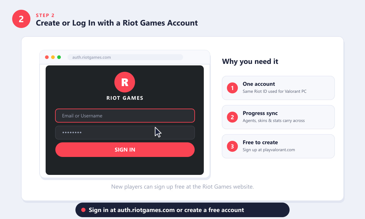 Riot Games sign-in page showing username and password fields