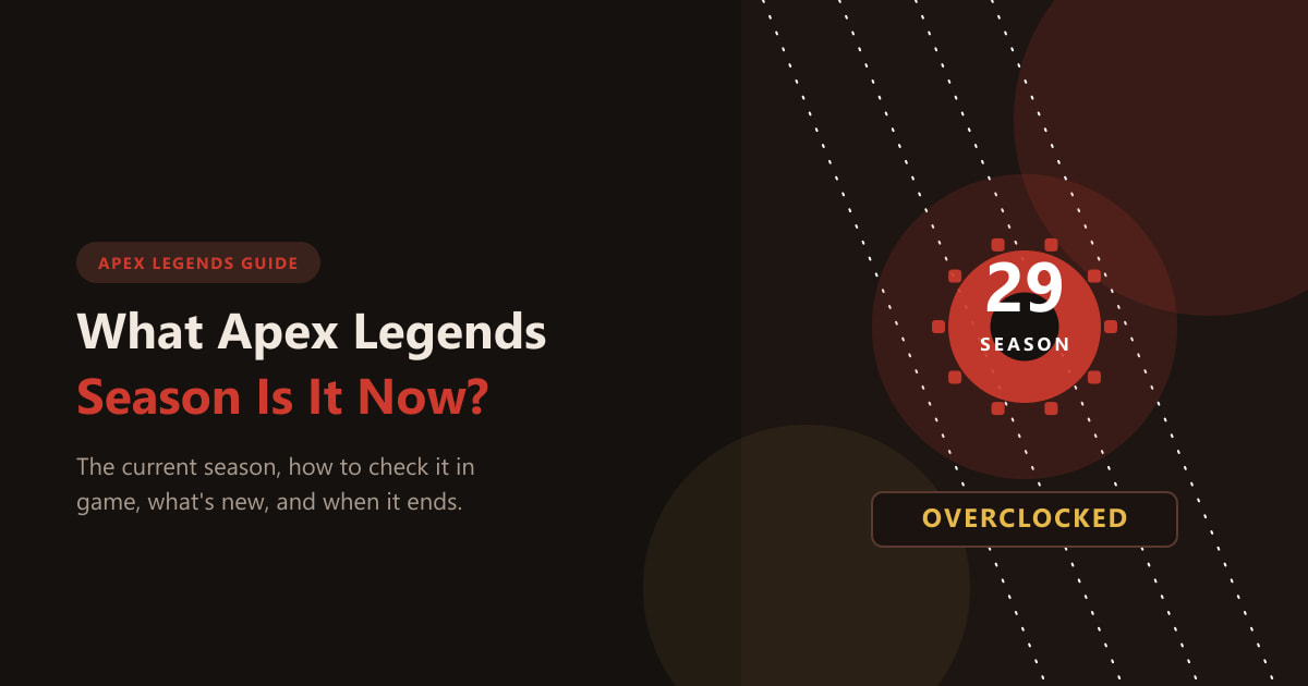 Qual é a temporada atual de Apex Legends? (2026)