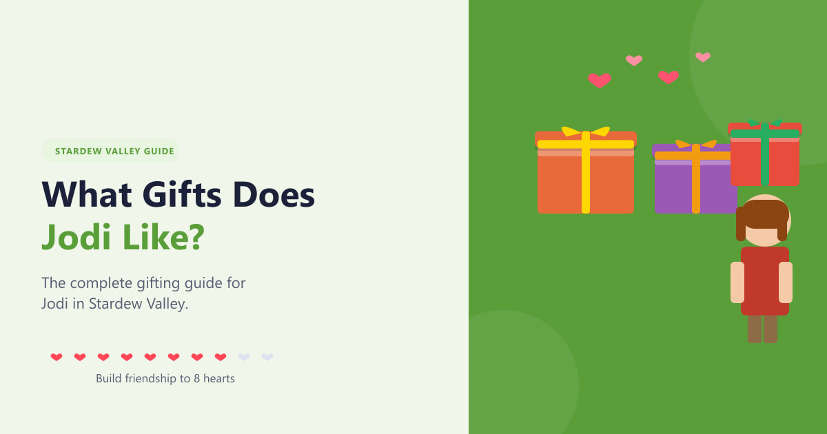 What Gifts Does Jodi Like in Stardew Valley? (2026)