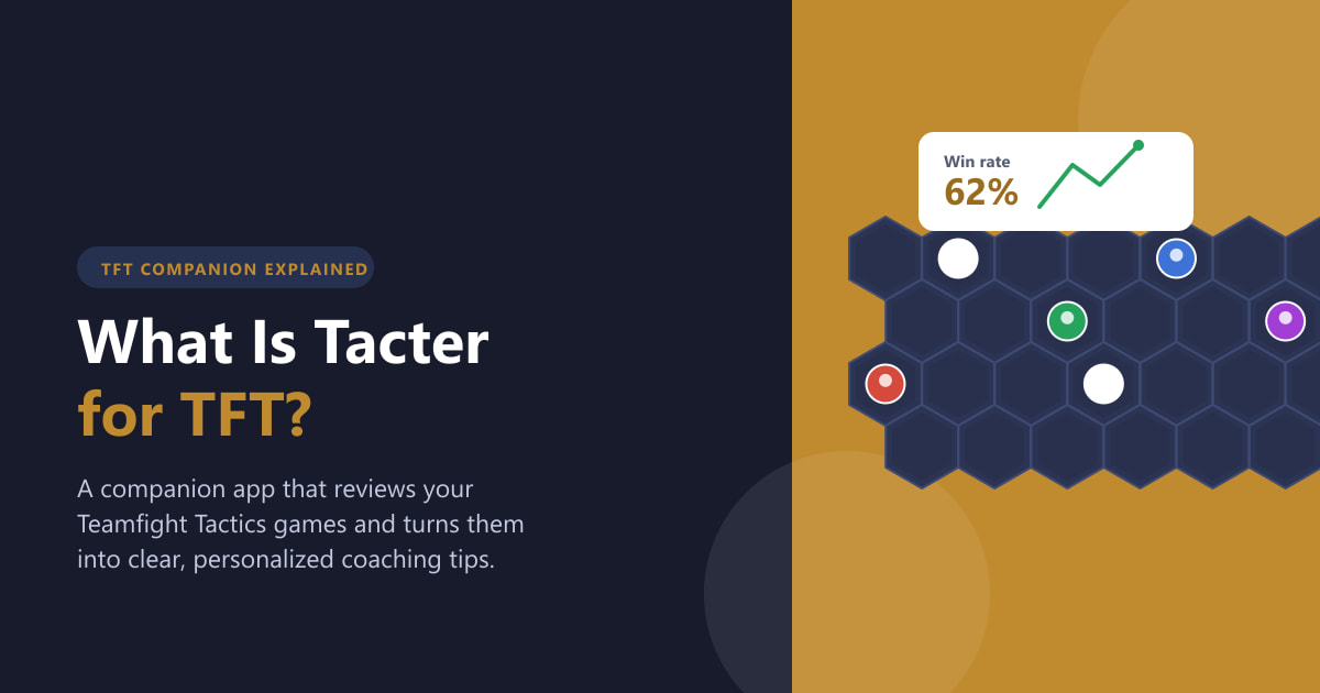 What Is Tacter for TFT? Companion App Explained (2026)