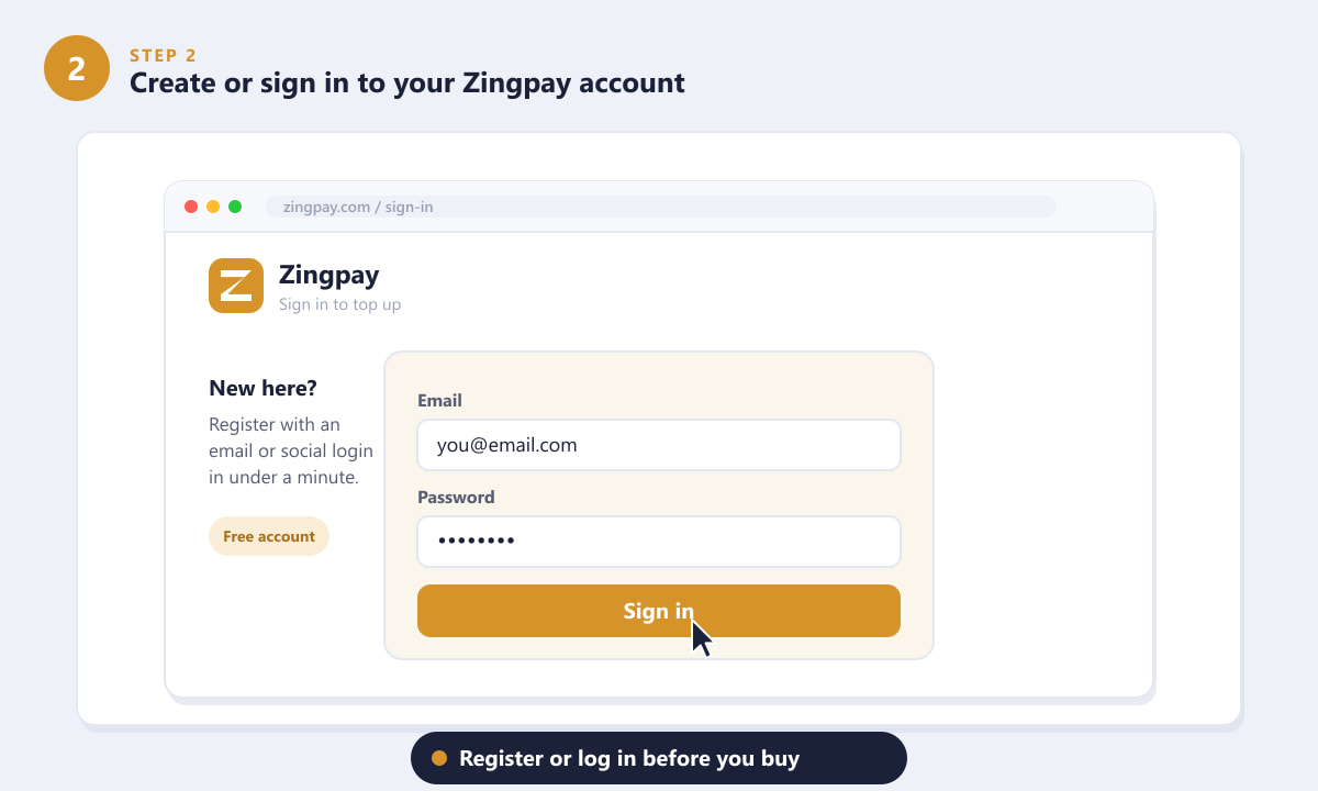 Zingpay 계정에 로그인하여 PUBG Mobile UC를 충전하는 방법