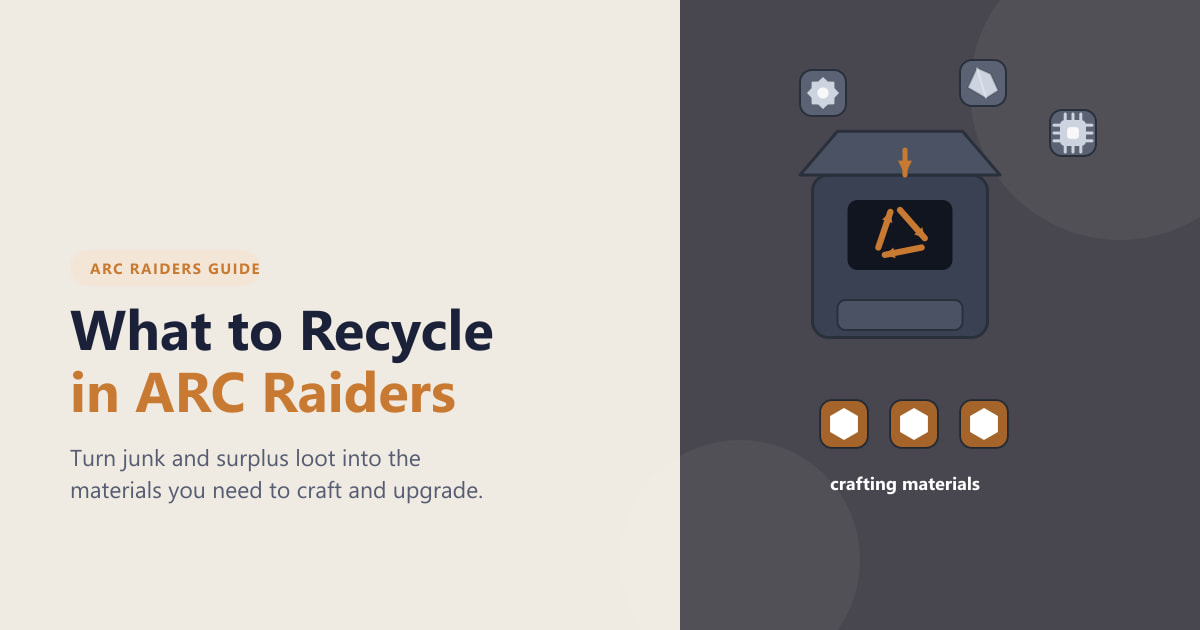 What to Recycle in ARC Raiders (2026 Guide)