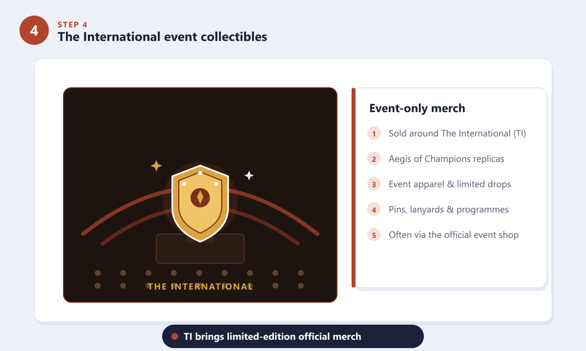 The International event stage with the Aegis of Champions as a collectible centerpiece