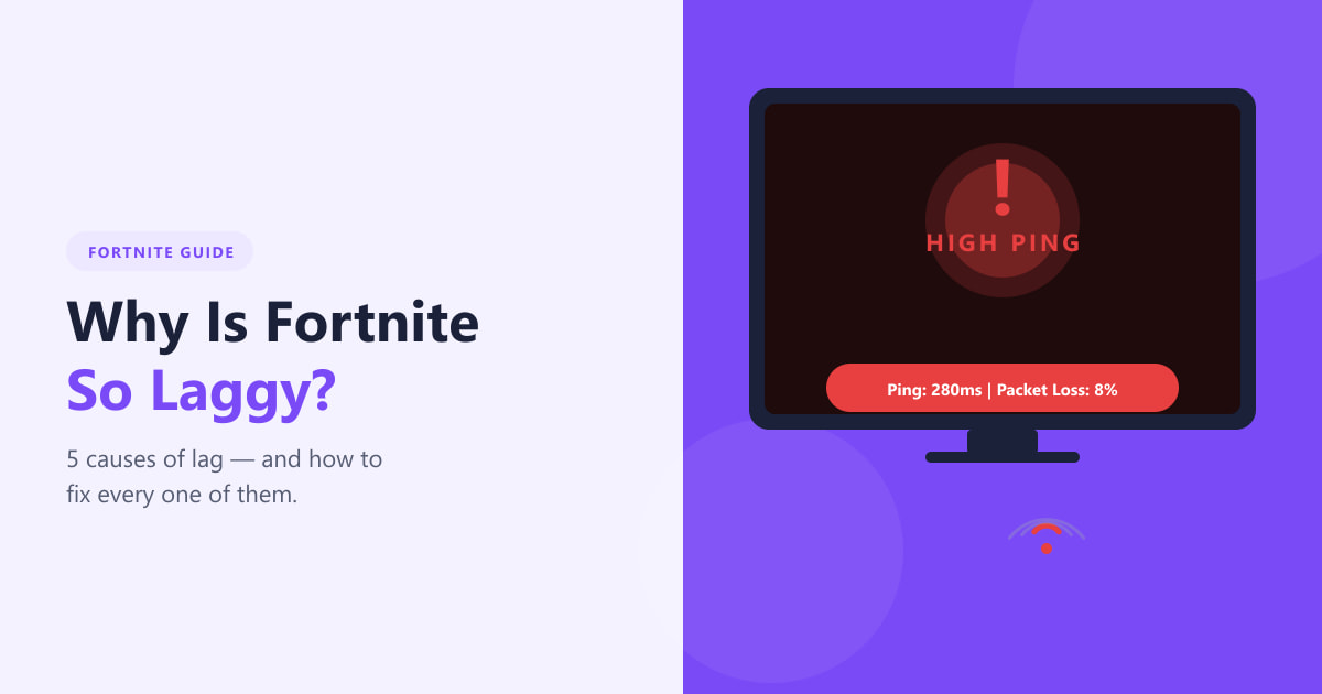 Why Is Fortnite So Laggy? 5 Causes and Fixes (2026)