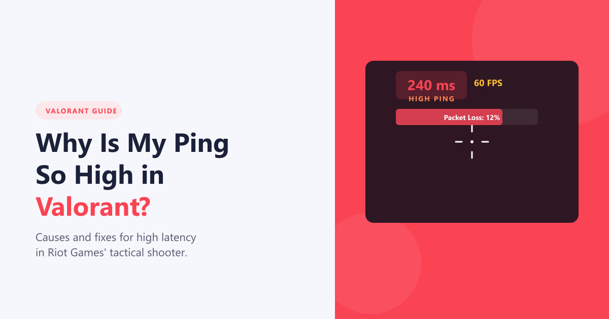 Why Is My Ping So High in Valorant? (Causes & Fixes)