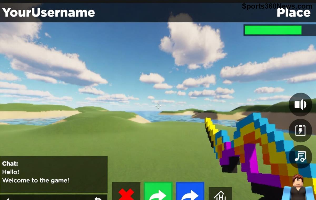 Robux購入画面とゲーム内活用例