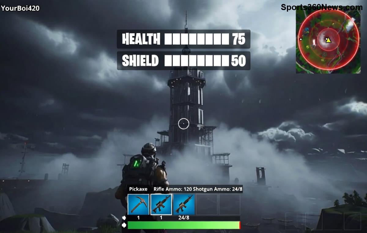 Fortnite Ballistic Shield 基本展開シーン