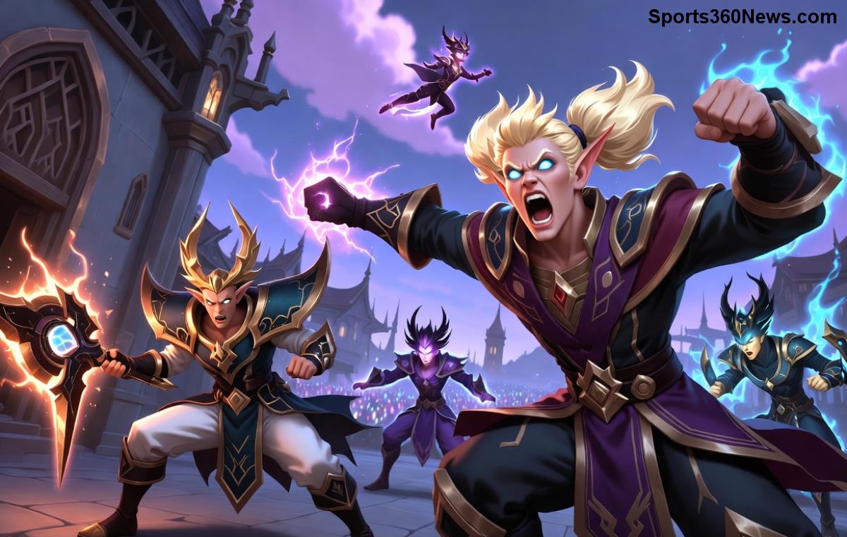 ADC kiting Assassin in League of Legends