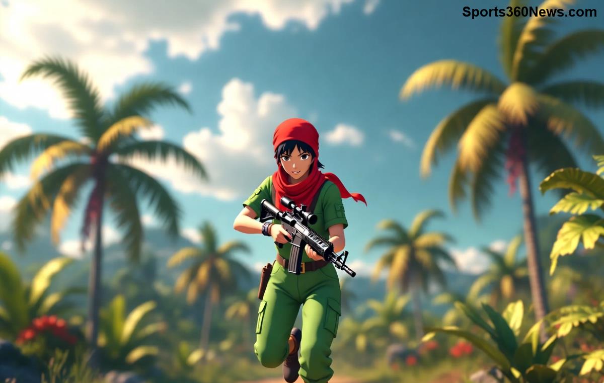 Epic Free Fire skill combo action with characters like Alok and K