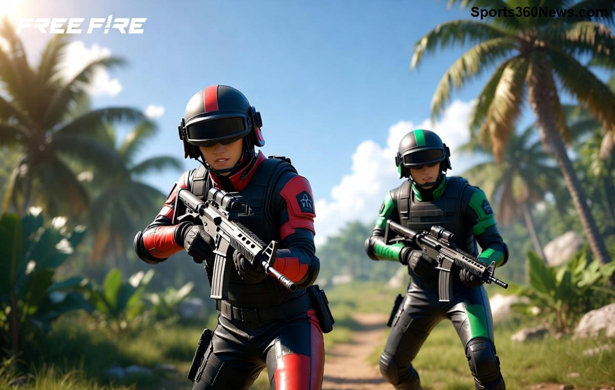 Strategic positioning in Free Fire Final Zone with high ground advantage