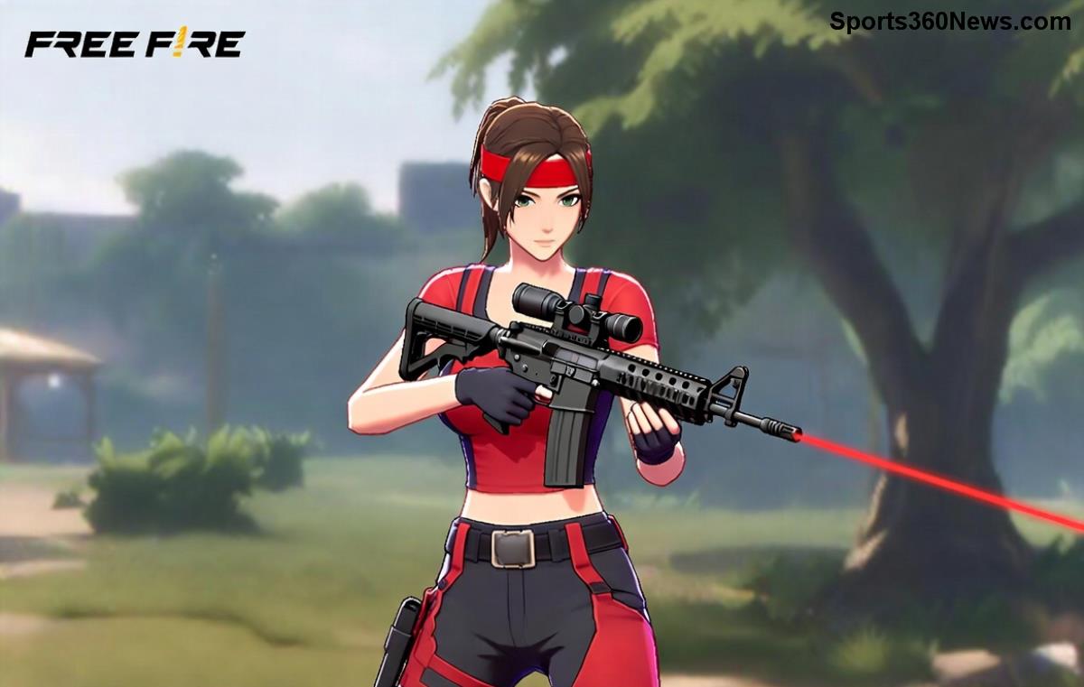 Free Fire player adjusting voice settings on mobile device