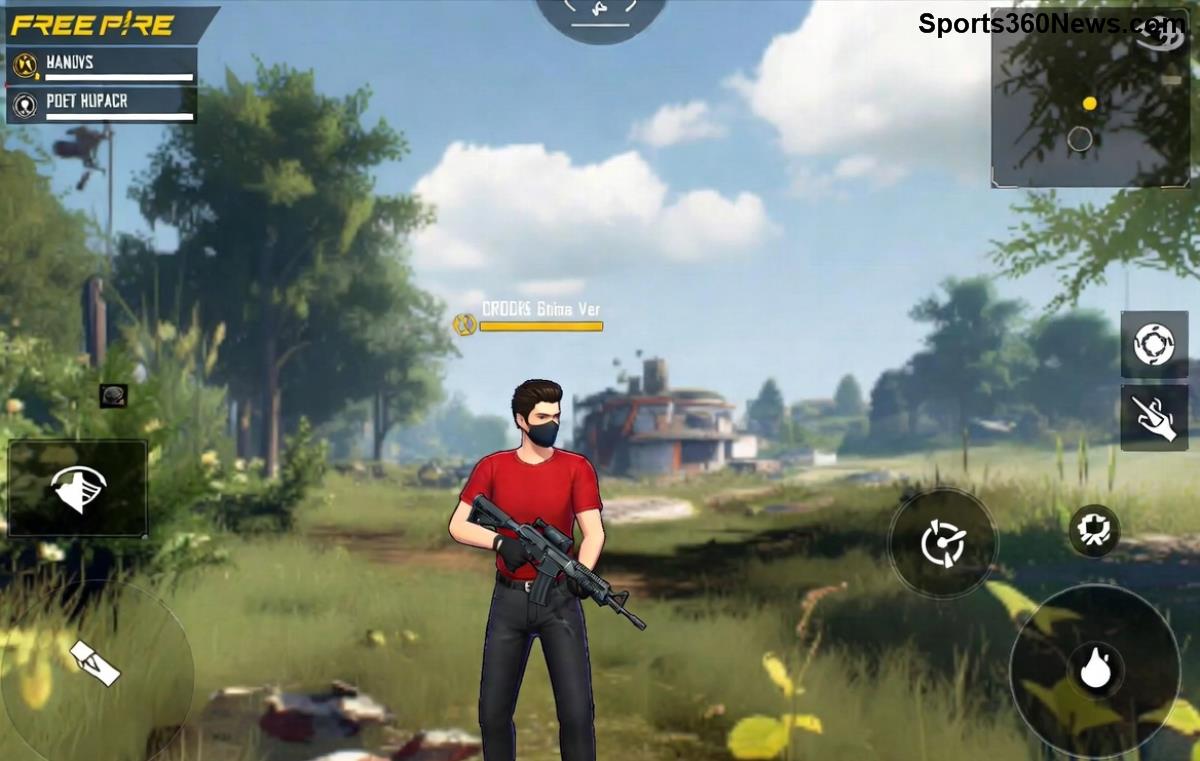 Free Fireソロモードの激戦シーン