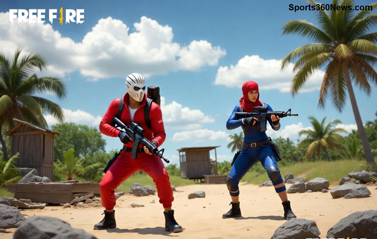 Free Fire squad match voice chat interface showing mic settings