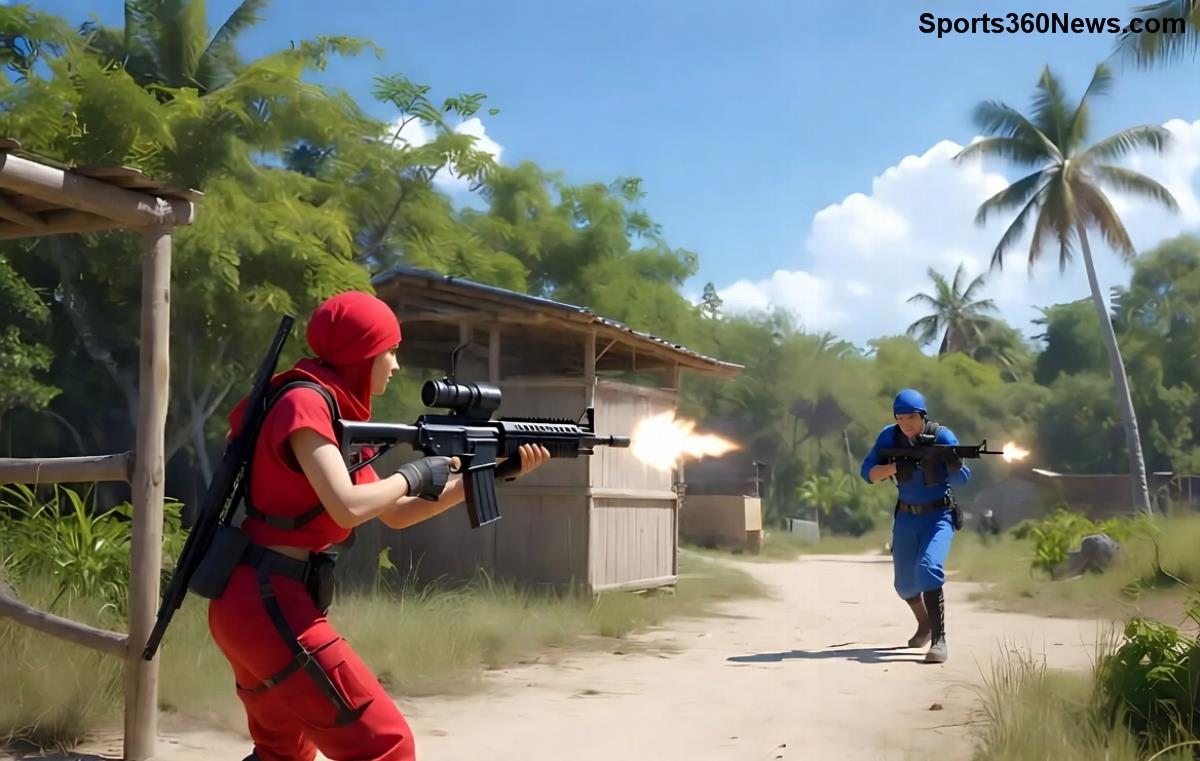 Free Fire players in intense Final Zone battle